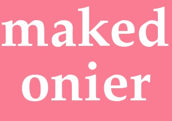 Synonym makedonier