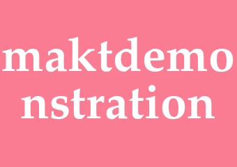 Synonym maktdemonstration