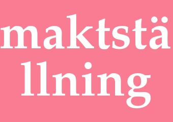 Synonym maktställning
