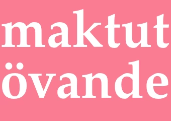 Synonym maktutövande