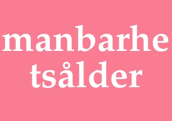 Synonym manbarhetsålder