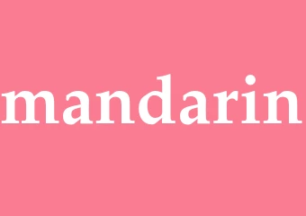 Synonym mandarin