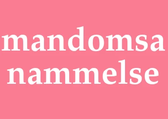 Synonym mandomsanammelse