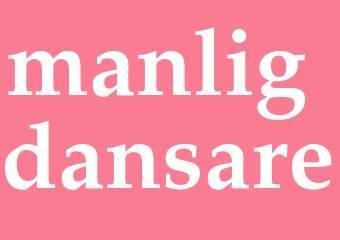 Synonym manlig dansare