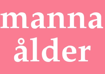 Synonym mannaålder