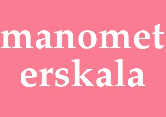 Synonym manometerskala