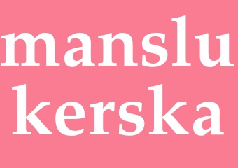 Synonym manslukerska