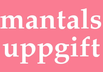 Synonym mantalsuppgift