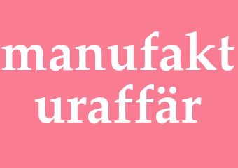 Synonym manufakturaffär