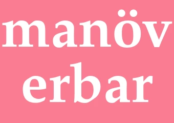 Synonym manöverbar