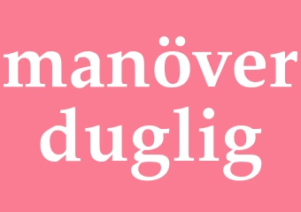 Synonym manöverduglig