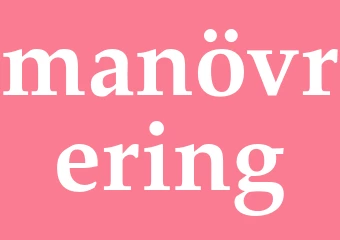 Synonym manövrering
