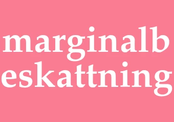 Synonym marginalbeskattning