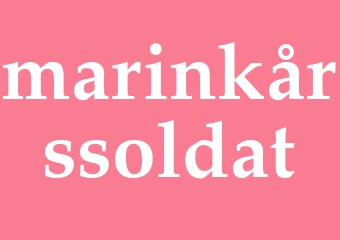 Synonym marinkårssoldat
