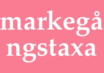 Synonym markegångstaxa