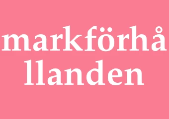 Synonym markförhållanden