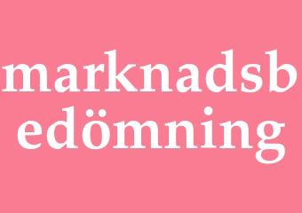 Synonym marknadsbedömning