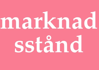 Synonym marknadsstånd