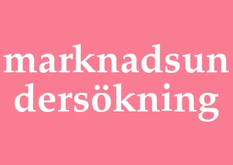 Synonym marknadsundersökning