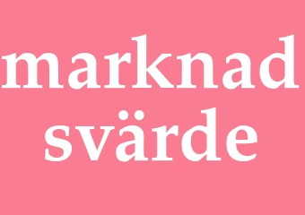 Synonym marknadsvärde