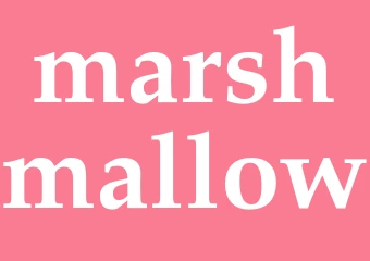 Synonym marshmallow