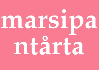 Synonym marsipantårta