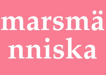 Synonym marsmänniska