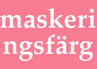 Synonym maskeringsfärg