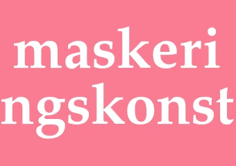 Synonym maskeringskonst