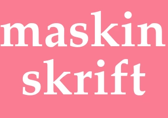 Synonym maskinskrift