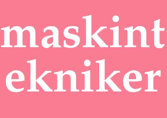 Synonym maskintekniker