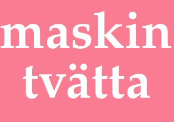 Synonym maskintvätta