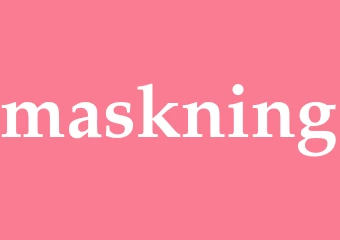 Synonym maskning