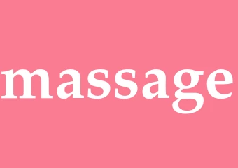 Synonym massage