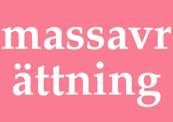 Synonym massavrättning