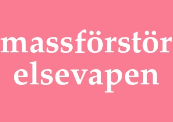 Synonym massförstörelsevapen