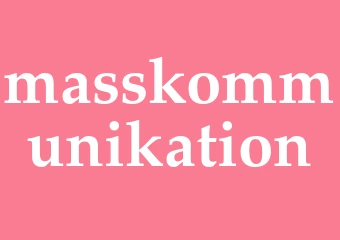 Synonym masskommunikation