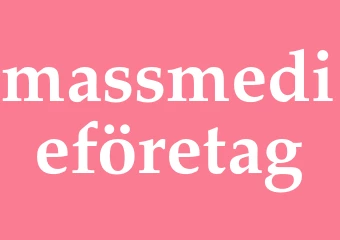 Synonym massmedieföretag