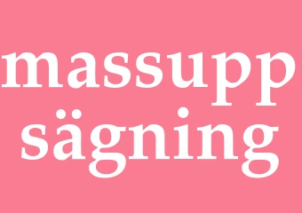 Synonym massuppsägning