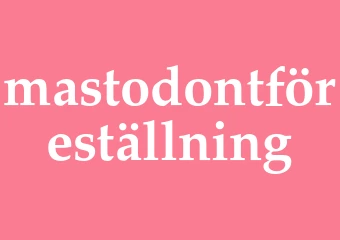 Synonym mastodontföreställning