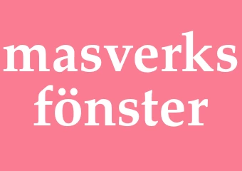 Synonym masverksfönster