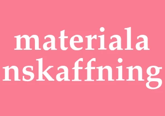 Synonym materialanskaffning