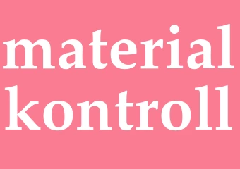 Synonym materialkontroll
