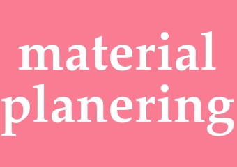 Synonym materialplanering