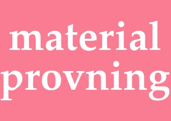 Synonym materialprovning