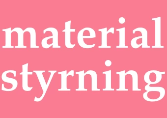 Synonym materialstyrning