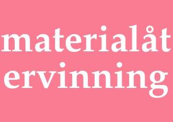 Synonym materialåtervinning