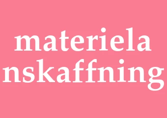 Synonym materielanskaffning