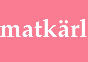 Synonym matkärl