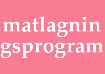 Synonym matlagningsprogram